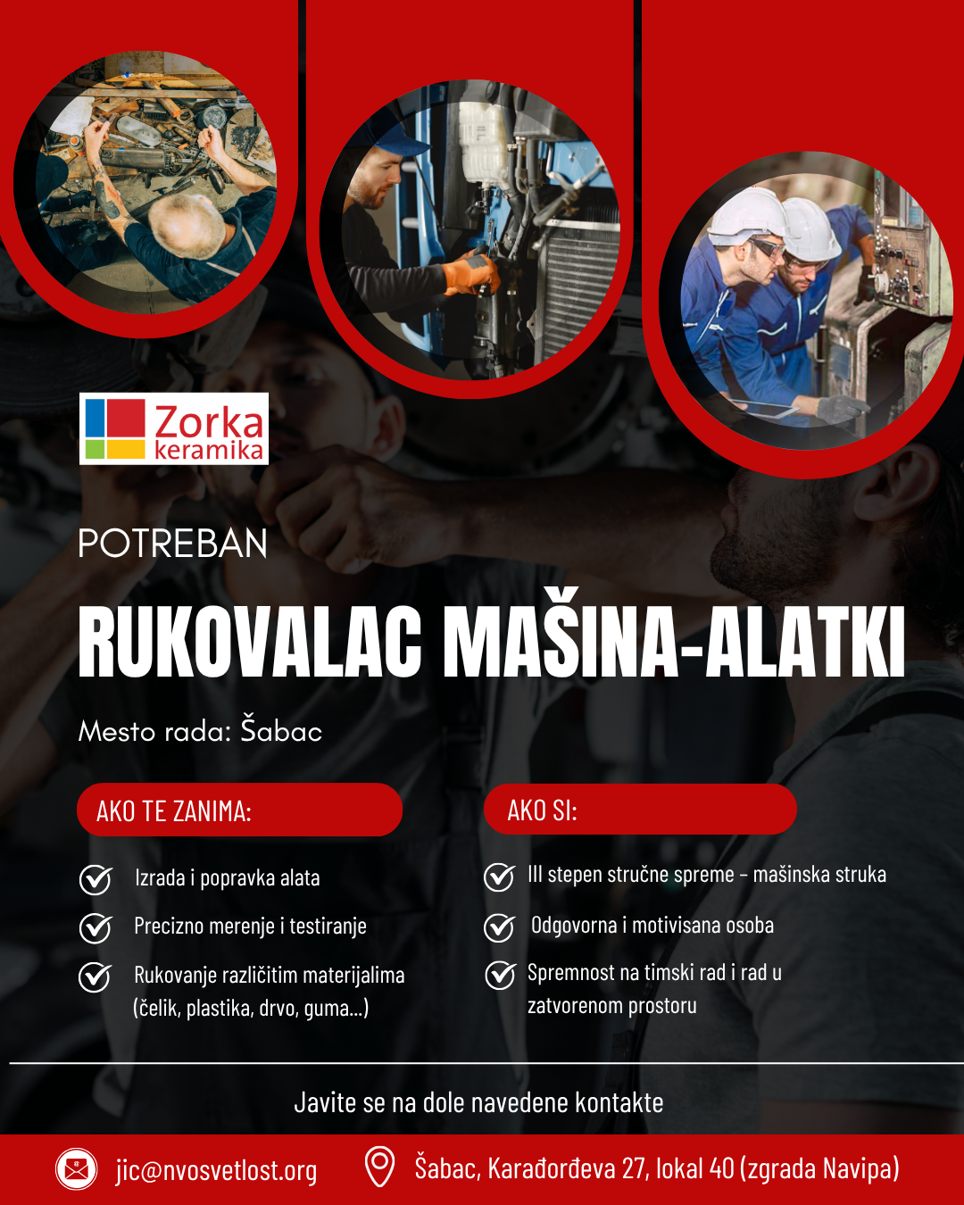 Rukovalac mašina alatki