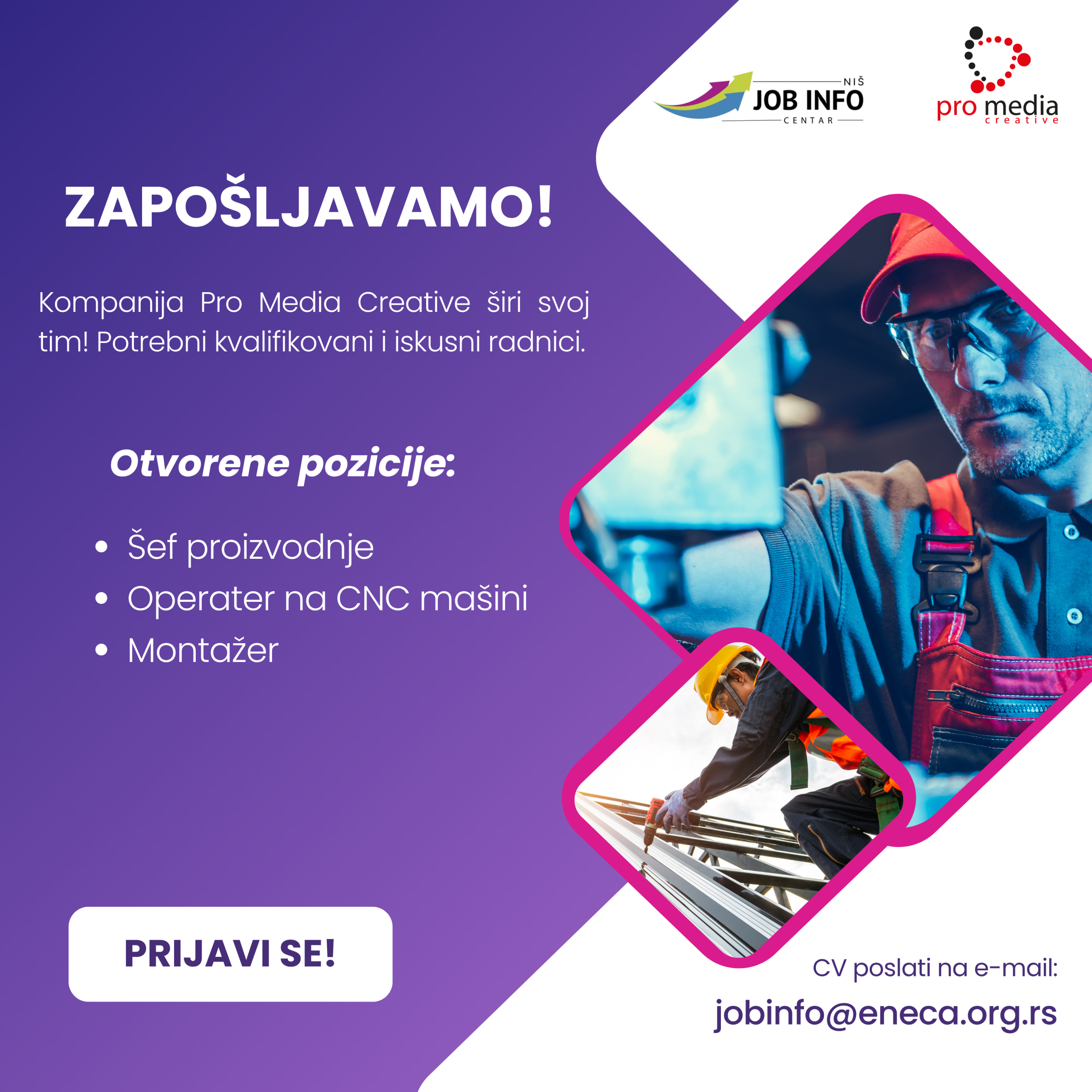 Konkurs za nova radna mesta u Nišu   