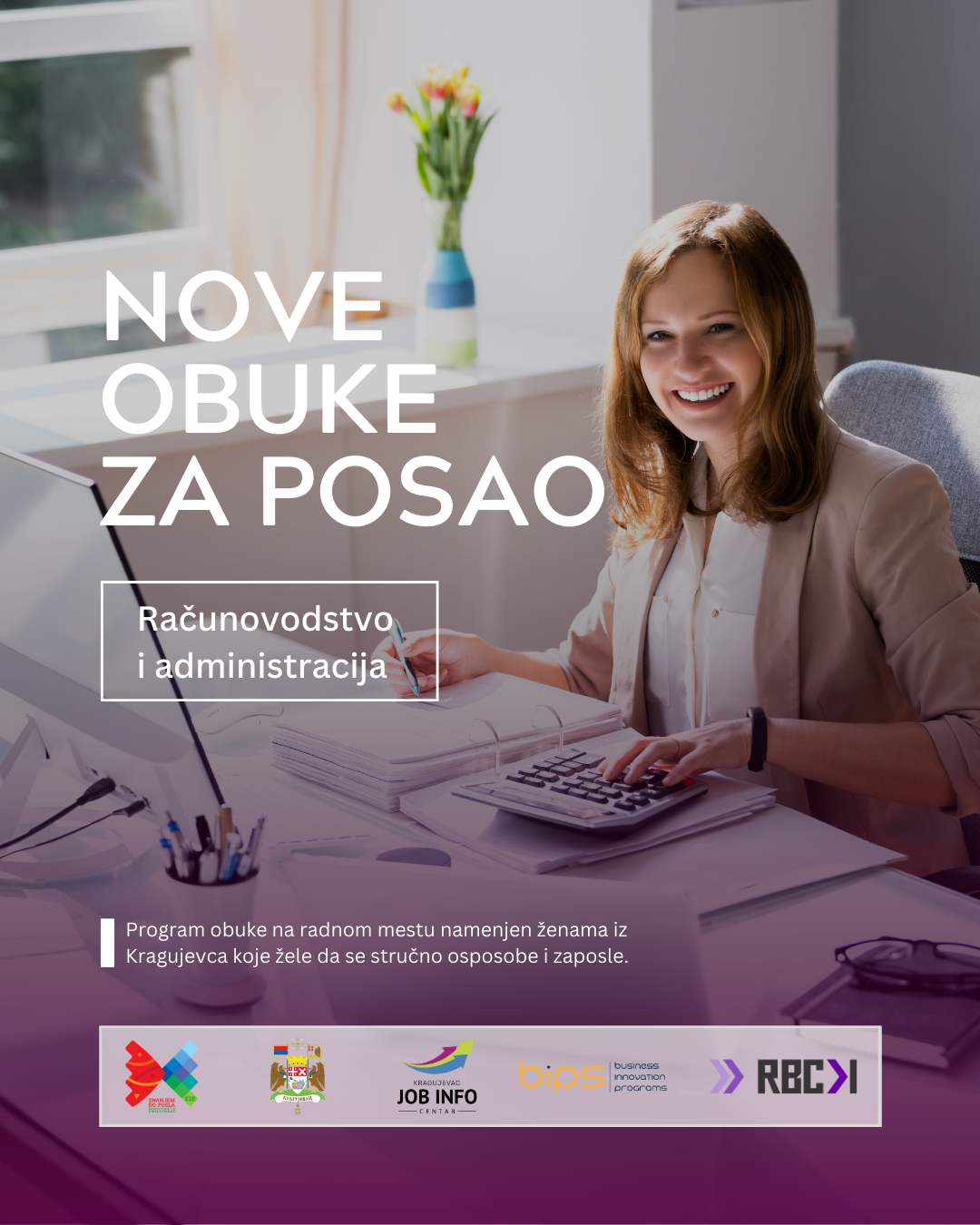 JAVNI POZIV ZA PRIJAVU NA PROGRAM RADNE PRAKSE  U RAČUNOVODSTVU I ADMINISTRACIJI
