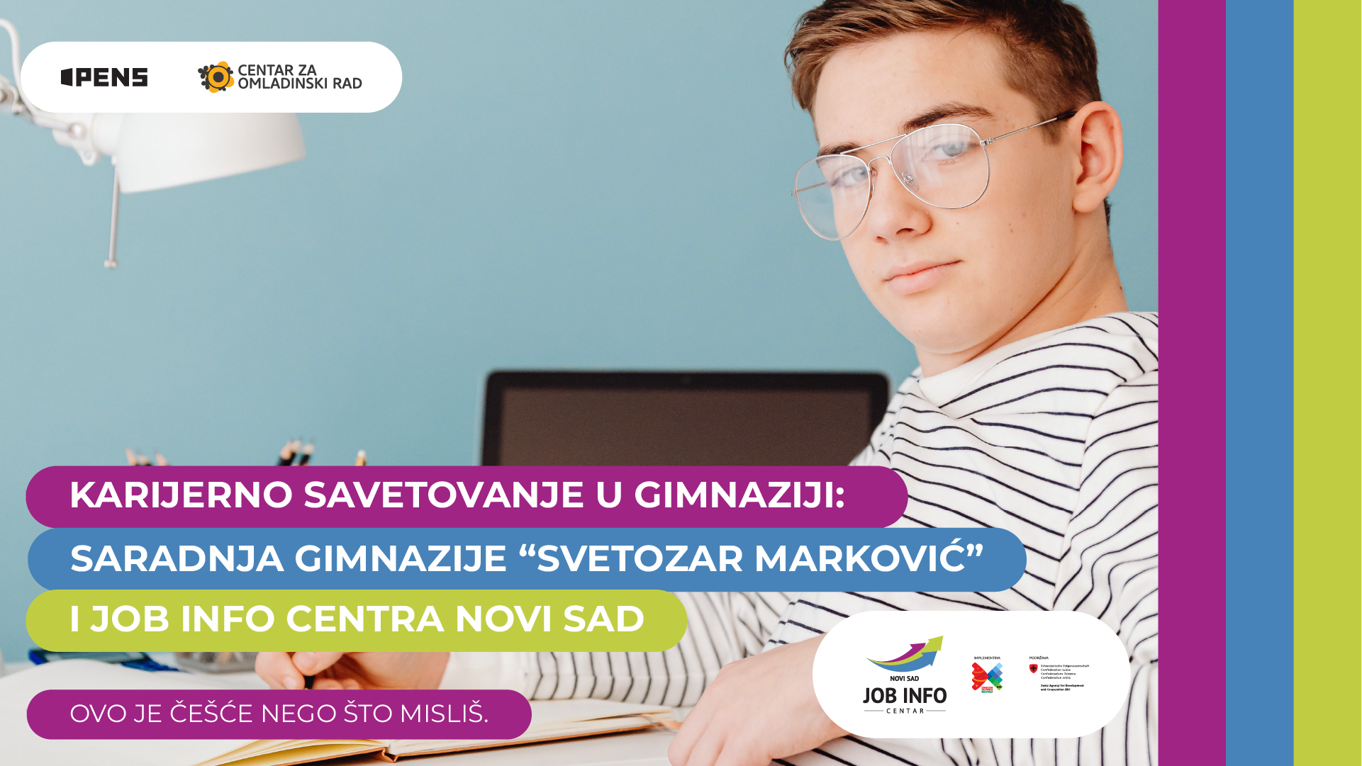 Karijerno savetovanje u gimnaziji: saradnja gimnazije “Svetozar Marković” i Job Info Centra Novi Sad
