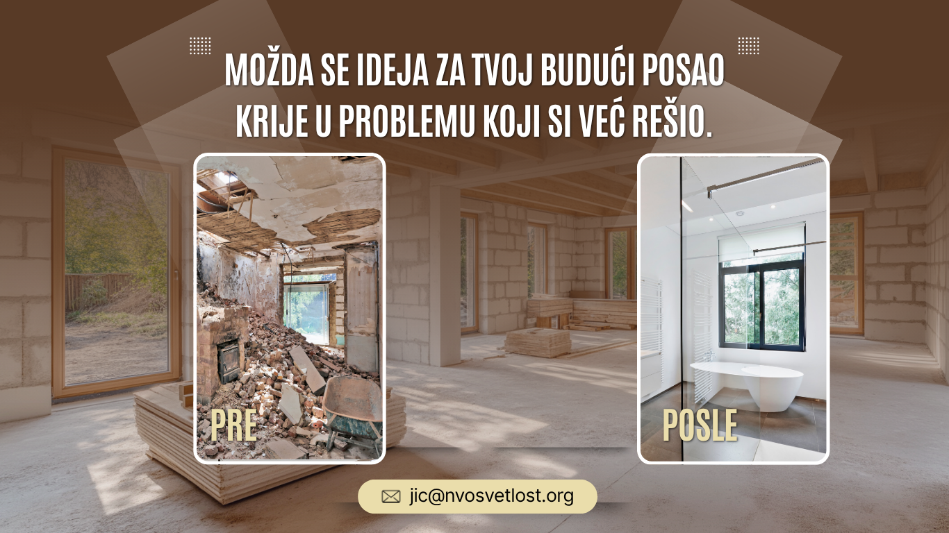 Možda se ideja za tvoj budući posao krije u problemu koji si već rešio